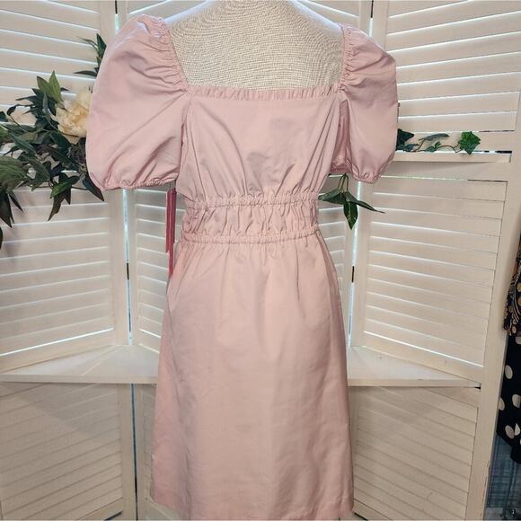 LDT BY ALEX + MICHAEL TOCCIN NEW BLUSH PUFF SLEEVE DRESS SIZE 4 - Picture 10 of 11
